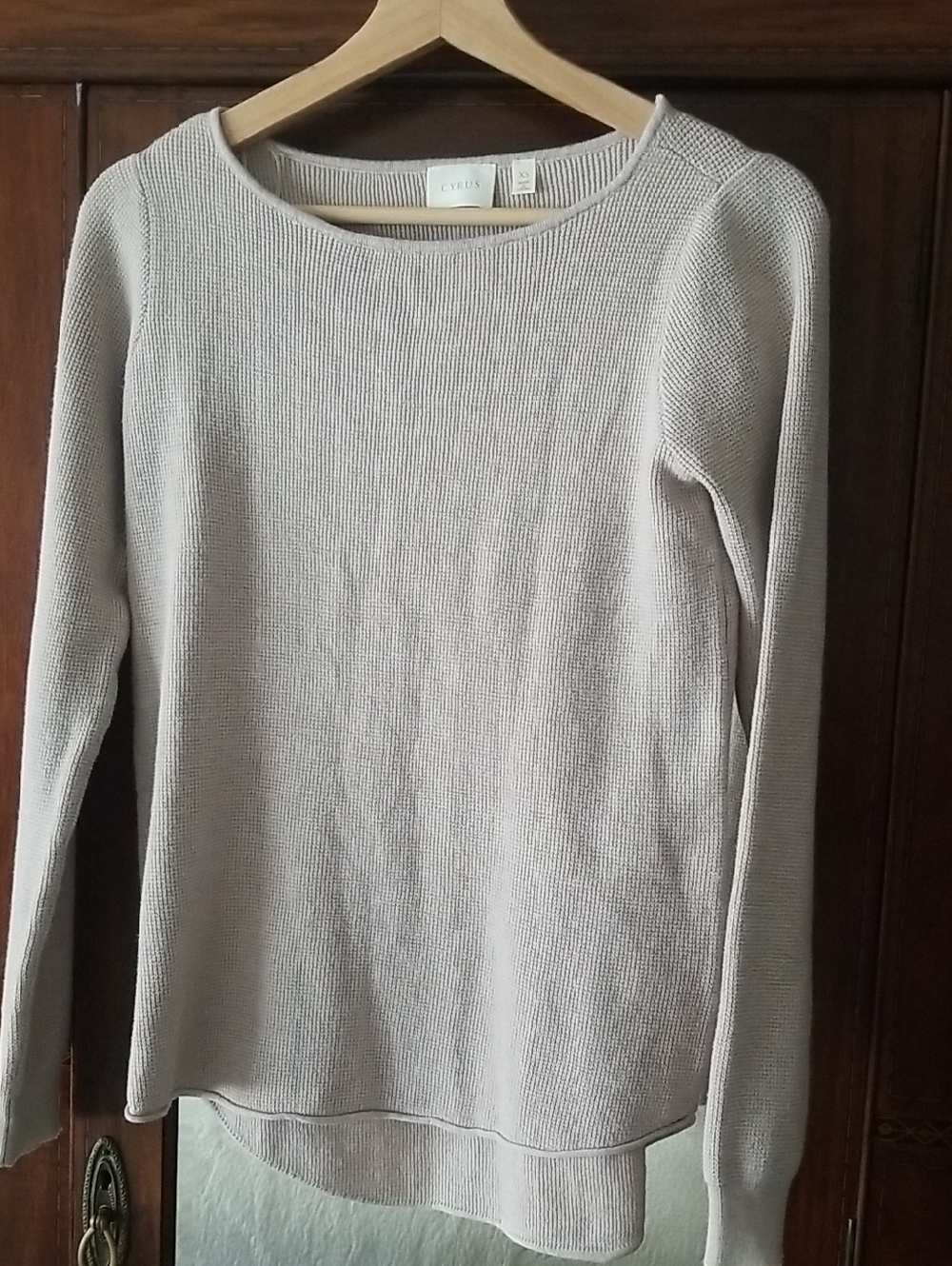 NEW! Cyrus Women's Crewneck Sweater in Light Taupe